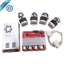 CNC NEMA23 Stepper Motor Kit 4 Axis TB6560 Parallel Interface Driver Board & 24v Power Supply